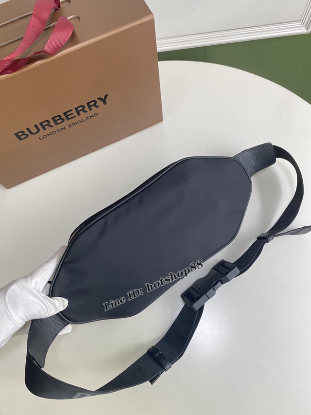 Burberry專櫃新款腰包 巴寶莉尼龍布男士腰包挎包 yxb1202